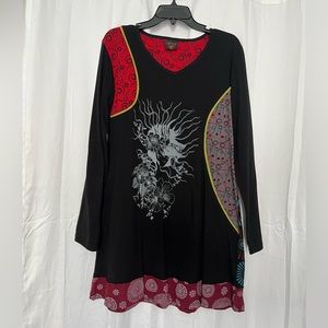 Long sleeve funky dress